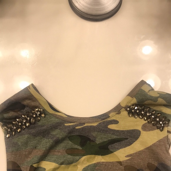 CAMO JEWELED SHIRT - Picture 3 of 3